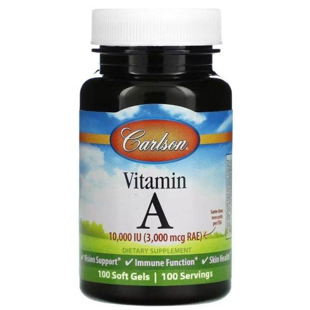 Carlson Labs Вітамін А  10000МЕ 100 капсул (CL1111) - зображення 1