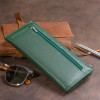 ST Leather Горизонтальний тонкий гаманець зі шкіри унісекс  19328 Зелений - зображення 7