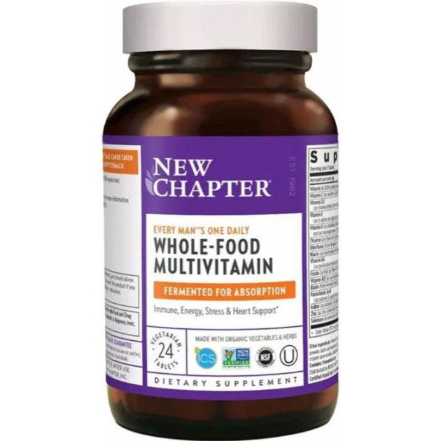 New Chapter Щоденні мультивітаміни для чоловіків, Every Man, , 24 таблетки (727783003263) - зображення 1