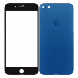 TOTO 2,5D Full cover Tempered Glass front and back iPhone 7 Blue