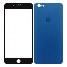 TOTO 2,5D Full cover Tempered Glass front and back for iPhone 6/6S Plus Blue