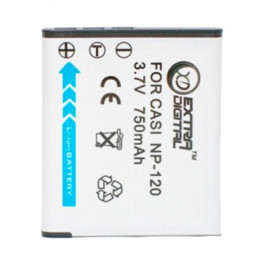 ExtraDigital Аккумулятор для Casio NP-120 - DV00DV1343