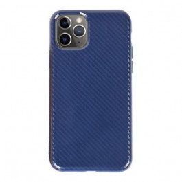   TOTO TPU Carbon Fiber 2,0mm Case Apple iPhone 11 Pro Max Navy Blue