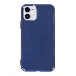 TOTO TPU Carbon Fiber 2,0mm Case Apple iPhone 11 Navy Blue