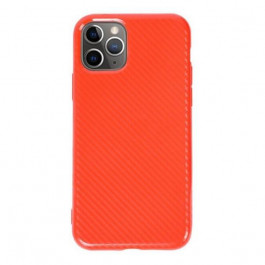 TOTO TPU Carbon Fiber 2,0mm Case Apple iPhone 11 Pro Max Red