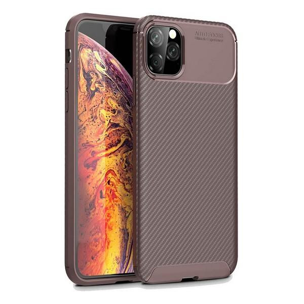 TOTO TPU Carbon Fiber 1,5mm Case Apple iPhone 11 Pro Max Coffee - зображення 1