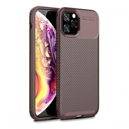   TOTO TPU Carbon Fiber 1,5mm Case Apple iPhone 11 Pro Coffee