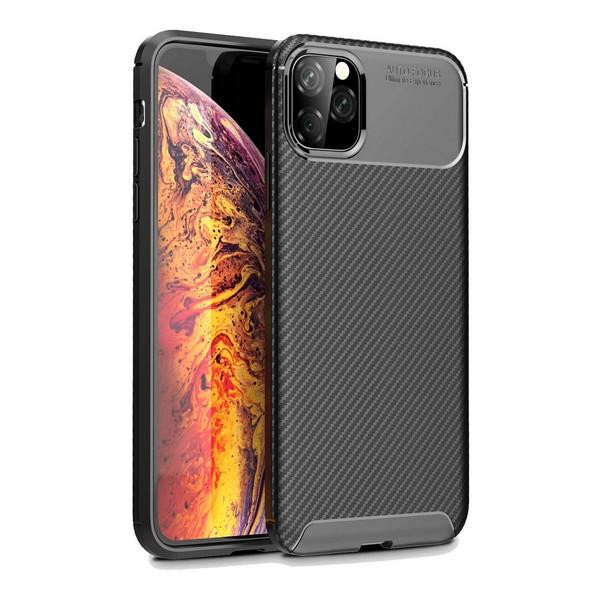 TOTO TPU Carbon Fiber 1,5mm Case Apple iPhone 11 Pro Max Black - зображення 1