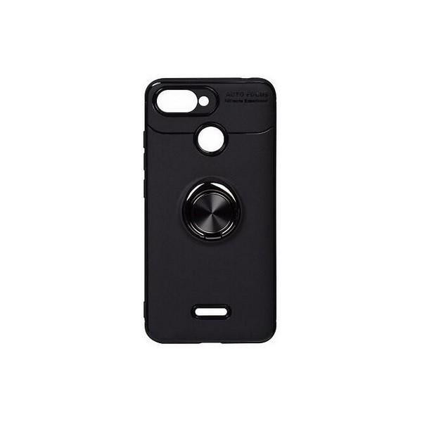 TOTO Car Magnetic Ring TPU Case Xiaomi Redmi 6A Black/Black - зображення 1