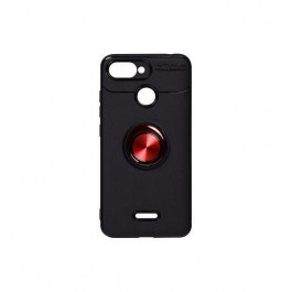 TOTO Car Magnetic Ring TPU Case Xiaomi Redmi 6A Black/Red
