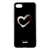 TOTO Glass Fashionable Case Xiaomi Redmi 6A Heart on Black - зображення 1