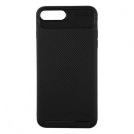 iPaky Carbon Fiber Soft TPU Case iPhone 7 Plus/8 Plus Brown