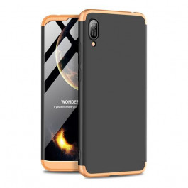 GKK 3 in 1 Hard PC Case Huawei Y6 2019 Gold/Black