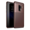 iPaky Elegant Grid Design TPU Hybrid Case Samsung G965 Galaxy S9 Plus Brown - зображення 1