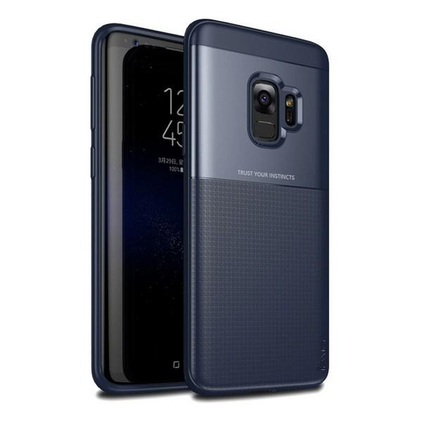 iPaky Elegant Grid Design TPU Hybrid Case Samsung G960 Galaxy S9 Blue - зображення 1