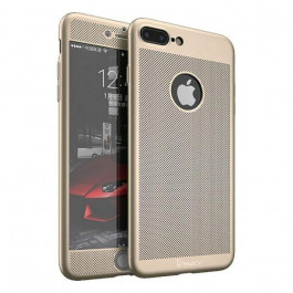   iPaky 360 Mesh PC Heat Dissipation cover case 3 in 1 iPhone 7 Plus Gold