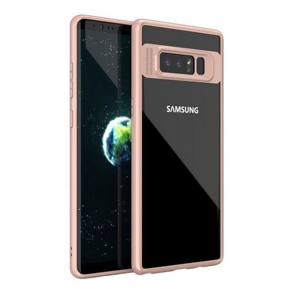 iPaky Transparent Acrylic with TPU bumper Samsung Galaxy Note 8 Pink - зображення 1