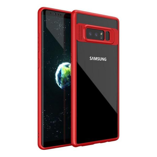 iPaky Transparent Acrylic with TPU bumper Samsung Galaxy Note 8 Red - зображення 1