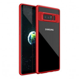 iPaky Transparent Acrylic with TPU bumper Samsung Galaxy Note 8 Red