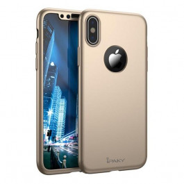 iPaky 360 Full Protection iPhone X Gold
