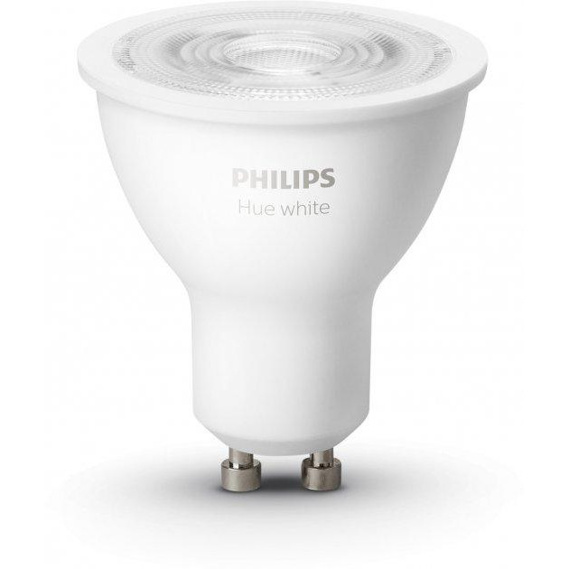 Philips LED Hue GU10 5.2W(57W) 2700K Bluetooth Dim комплект 2 шт (929001953506) - зображення 1