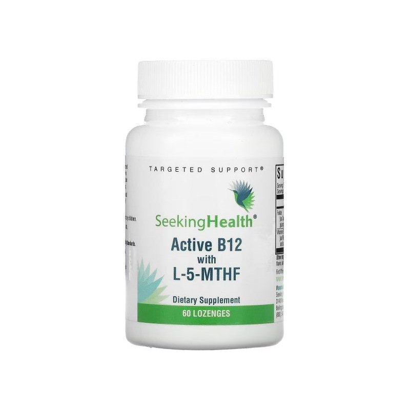 Seeking Health Вітамін B12  L-5-MTHF 60 жувальних таблеток (SKH52006) - зображення 1