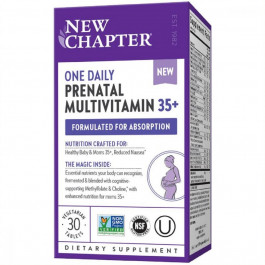 New Chapter Ежедневные Мультивитамины для беременных, One Daily Prenatal Multivitamin 35+, , 30 таблеток