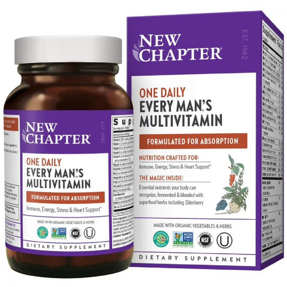 New Chapter Ежедневные Мультивитамины для Мужчин, Every Man, New Chapter, 48 таблеток - зображення 1