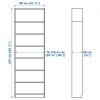IKEA BILLY стеллаж 80x28h237 bialy (591.822.01) - зображення 2