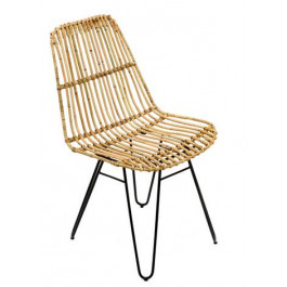 CRUZO Плетений стілець Коста з натурального ротангу на металевій основі  sk10861