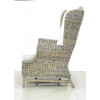 CRUZO Плетеные кресло с пуфом  Винг из ротанга серое (kp190122) - зображення 4