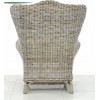 CRUZO Плетеные кресло с пуфом  Винг из ротанга серое (kp190122) - зображення 5