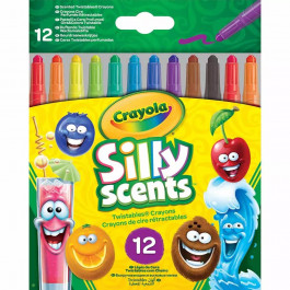 Crayola Silly Scents Набор выкручивающихся воскового мела Твист с ароматом, 12 шт  256321.024