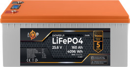 LogicPower LiFePO4 25,6V - 160 Ah 4096Wh BMS 150A/75А пластик LCD для ИБП (24408)