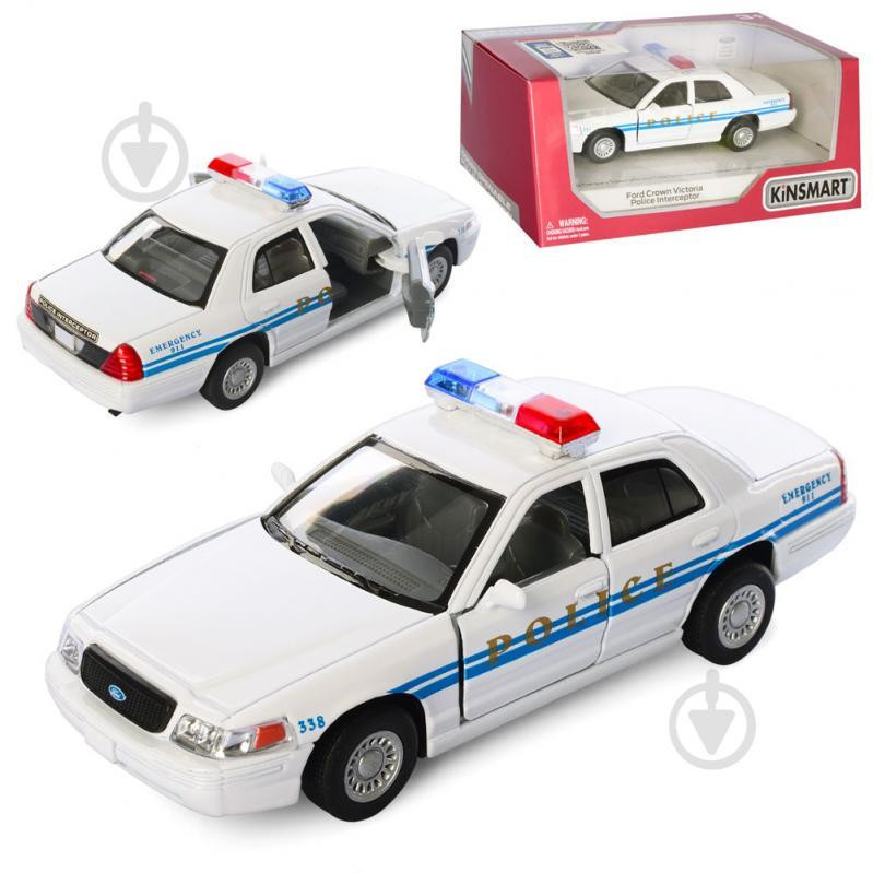 Kinsmart Ford Crown Victoria Police Interceptor 1:42 (KT5342W) - зображення 1