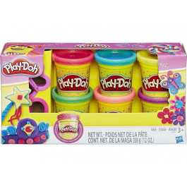 Hasbro Набор пластилина Play-Doh 6 баночек с блестками (A5417)