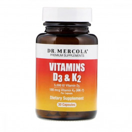 Dr. Mercola Комплекс  Вітамін D3 і К2 30 капсул (MCL01691)