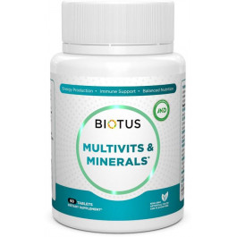 Biotus Multivits & Minerals Мультивітаміни та мінерали 60 таблеток