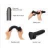 Strap-On-Me Sliding Skin Realistic Dildo Black - XXL (SO6259) - зображення 3