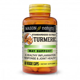 Mason Natural Куркума, Turmeric, , 60 вегетаріанських капсул