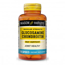 Mason Natural Глюкозамин и Хондроитин, Glucosamine Chondroitin Regular Strength, , 100 капсул