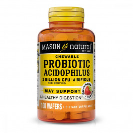 Mason Natural Пробіотики 2 млд ДЕЯ, смак полуниці, Probiotic Acidophilus W (MAV16891)