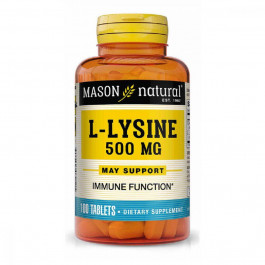 Mason Natural L-Lysine 500мг 100 таб MAV07211