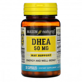 Mason Natural Дегидроэпиандростерон 50 мг, DHEA, , 30 капсул