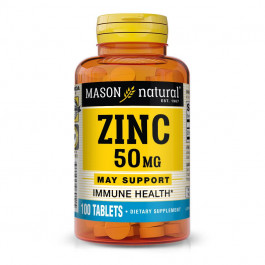 Mason Natural Zinc 50 mg, 100 таблеток