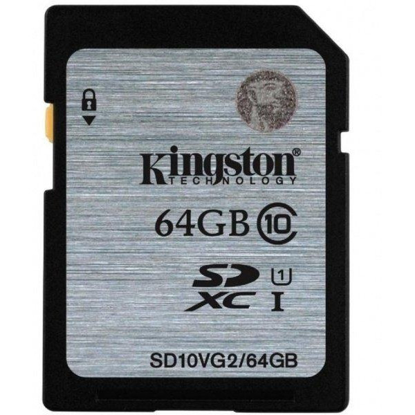 Kingston 64 GB SDXC Class 10 UHS-I SD10VG2/64GB - зображення 1