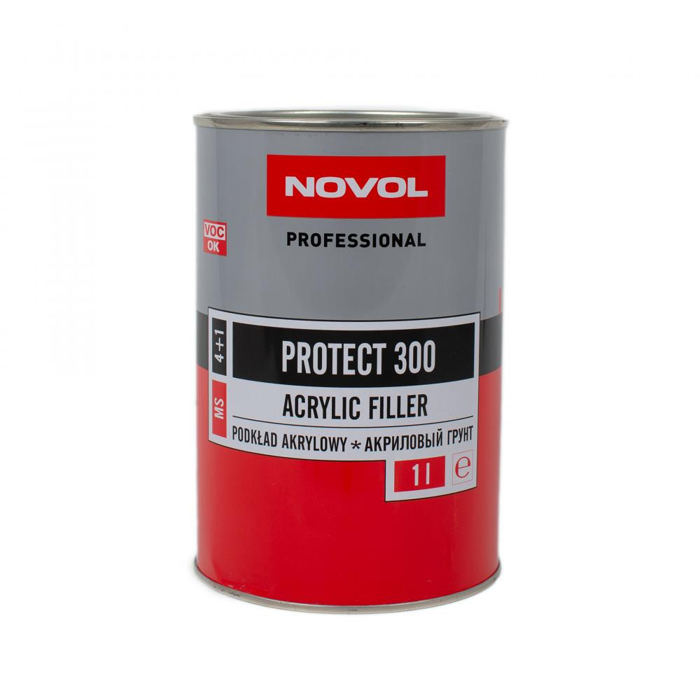NOVOL PROTECT 300 акриловий грунт 4+1 чорний 1,0л x6 - зображення 1