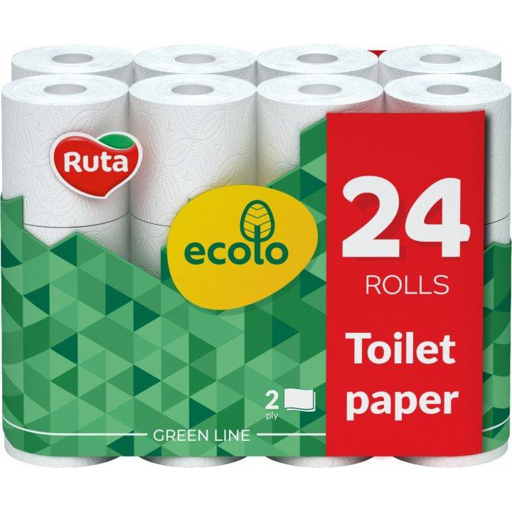Ruta Туалетний папір  Ecolo двошаровий 24 шт. (4820202895626) - зображення 1