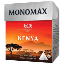 Мономах Чай черный кенийский листовой  Kenya в пирамидках 20 х 2 г (4820198878016)