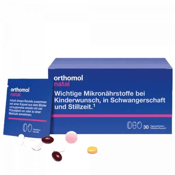 Orthomol Комплекс для вагітних та годуючих (Orthomol Natal) 30 пакетиків з таблетками - зображення 1